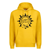 Lemon Authentic Church Of The Toad Of Light Psychedlic Frog Licking (Distres Premium Hoodie - DesignPulse