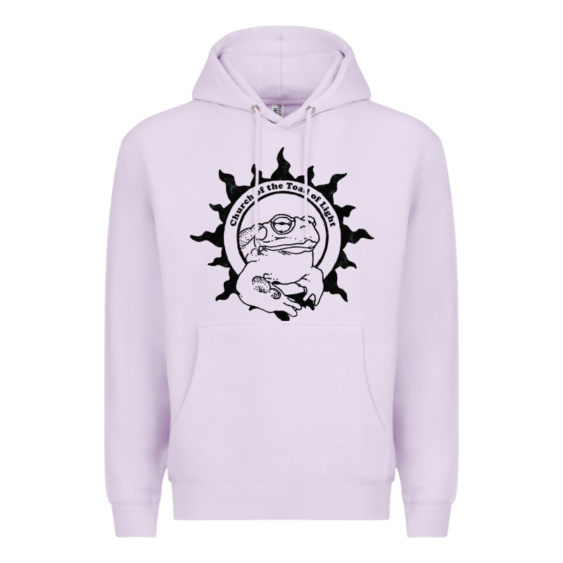 Authentic Church Of The Toad Of Light Psychedlic Frog Licking (distres Premium Hoodie by DesignPulse | Teevron