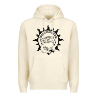Sandshell Authentic Church Of The Toad Of Light Psychedlic Frog Licking (Distres Premium Hoodie - DesignPulse