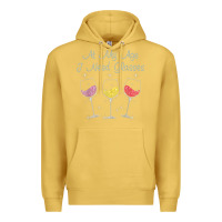 Antique Gold At My Age I need Glasses Premium Hoodie - DesignPulse