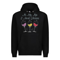 Black At My Age I need Glasses Premium Hoodie - DesignPulse