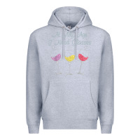 Heather Grey At My Age I need Glasses Premium Hoodie - DesignPulse