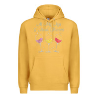 Mustard At My Age I need Glasses Premium Hoodie - DesignPulse