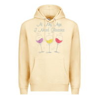 Pina Colada At My Age I need Glasses Premium Hoodie - DesignPulse