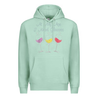 Seafoam At My Age I need Glasses Premium Hoodie - DesignPulse