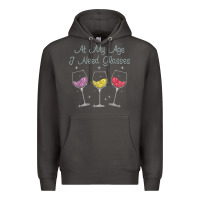 Smoke At My Age I need Glasses Premium Hoodie - DesignPulse