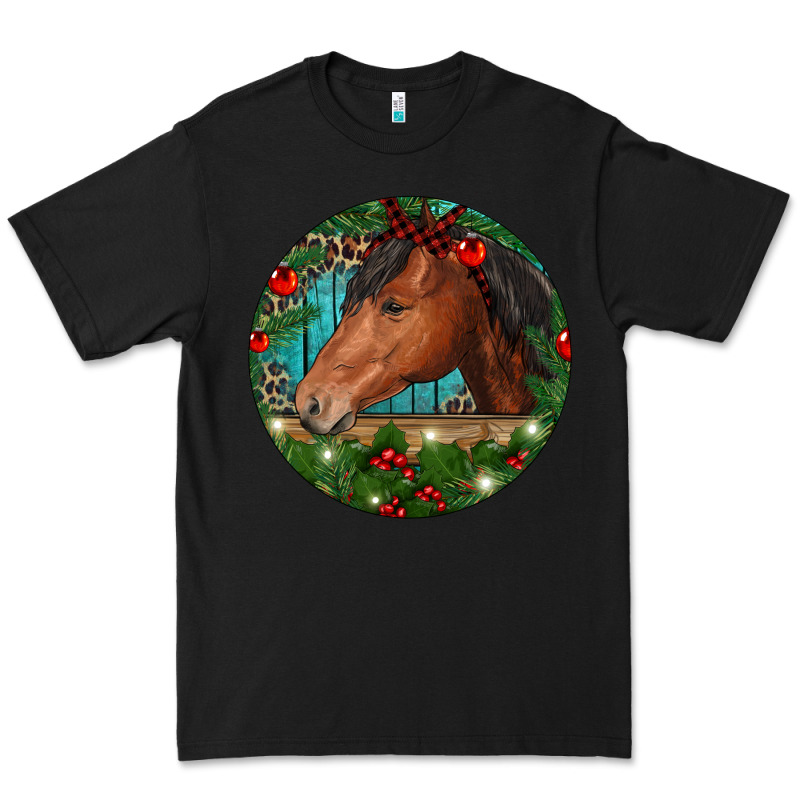 Western Horse Christmas Premium Tee by RanaPortraitStore | Teevron