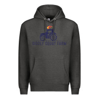 Charcoal Heather diddly farm for men and women Premium Hoodie - DesignPulse