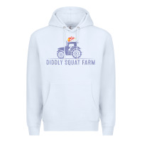 White diddly farm for men and women Premium Hoodie - DesignPulse