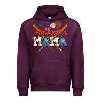 Mauve Wine ballpark mama Urban Hoodie - AdoDesignShop