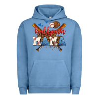 Pigment Pebble Blue ballpark mama Urban Hoodie - AdoDesignShop