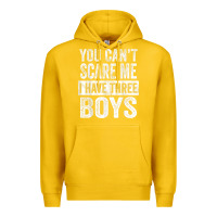 Lemon You Can't Scare Me I Have Three Boys Funny Sons Mom Dad Gift Premium Hoodie - DesignPulse