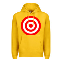 Lemon bullseye target red & white rings target Premium Hoodie - DesignPulse