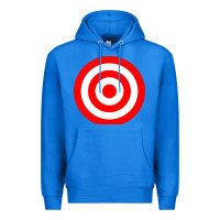 True Royal bullseye target red & white rings target Premium Hoodie - DesignPulse