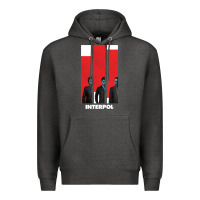 Charcoal Heather INTERPOL BAN Premium Hoodie - DesignPulse