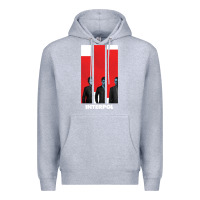 Heather Grey INTERPOL BAN Premium Hoodie - DesignPulse