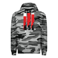 Slate Camo INTERPOL BAN Premium Hoodie - DesignPulse