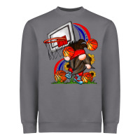 Storm Basketball Gnome Heavyweight Sweatshirt - CowhideDigitalArt