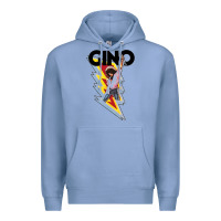 Colony Blue Gino time basketball Premium Hoodie - DesignPulse