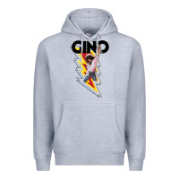 Heather Grey Gino time basketball Premium Hoodie - DesignPulse
