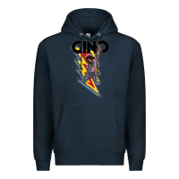 Navy Gino time basketball Premium Hoodie - DesignPulse
