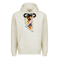 Oatmeal Heather Gino time basketball Premium Hoodie - DesignPulse