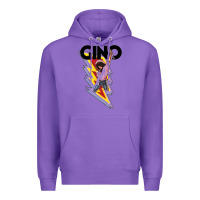 Purple Gino time basketball Premium Hoodie - DesignPulse