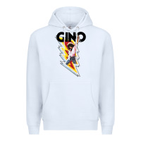 White Gino time basketball Premium Hoodie - DesignPulse