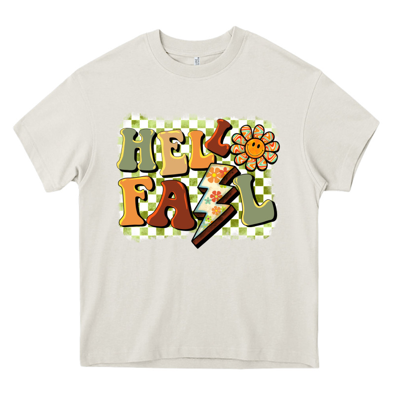 Groovy Hello Fall Heavy Core Tee by BarkalooDesign | Teevron
