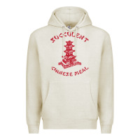 Oatmeal Heather SUCCULENT CHINESE MEAL CHINESE TAKE OUT TAKE AWAY Premium Hoodie - DesignPulse