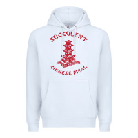 White SUCCULENT CHINESE MEAL CHINESE TAKE OUT TAKE AWAY Premium Hoodie - DesignPulse
