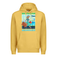 Antique Gold see you later assholes t shirt Premium Hoodie - DesignPulse