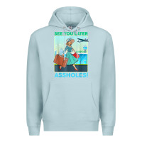 Blue Mist see you later assholes t shirt Premium Hoodie - DesignPulse