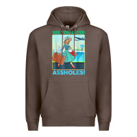 Coffee see you later assholes t shirt Premium Hoodie - DesignPulse