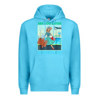 Ocean Blue see you later assholes t shirt Premium Hoodie - DesignPulse