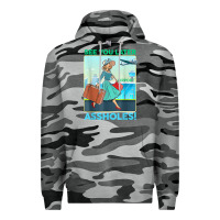 Slate Camo see you later assholes t shirt Premium Hoodie - DesignPulse