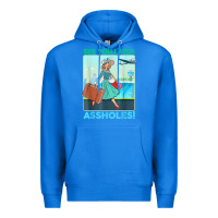 True Royal see you later assholes t shirt Premium Hoodie - DesignPulse