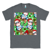 Charcoal Heather Christmas cute hippo sitting Classic Tee - NancyCooperArtShop
