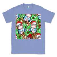 Colony Blue Christmas cute hippo sitting Classic Tee - NancyCooperArtShop