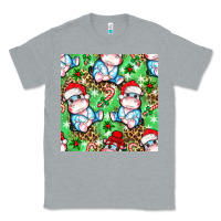 Heather Grey Christmas cute hippo sitting Classic Tee - NancyCooperArtShop