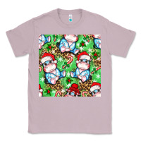 Lilac Christmas cute hippo sitting Classic Tee - NancyCooperArtShop