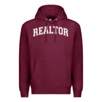 Burgundy realtor Premium Hoodie - DesignPulse