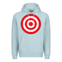 Blue Mist bulls eye target lazy diy halloween costume darts shooting t shirt Premium Hoodie - DesignPulse