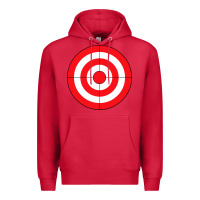 Cardinal bulls eye target lazy diy halloween costume darts shooting t shirt Premium Hoodie - DesignPulse