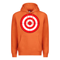 Carrot bulls eye target lazy diy halloween costume darts shooting t shirt Premium Hoodie - DesignPulse