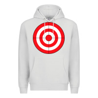 Dove Grey bulls eye target lazy diy halloween costume darts shooting t shirt Premium Hoodie - DesignPulse