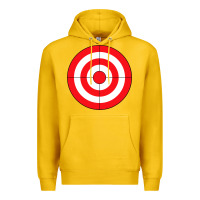 Lemon bulls eye target lazy diy halloween costume darts shooting t shirt Premium Hoodie - DesignPulse