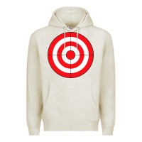 Oatmeal Heather bulls eye target lazy diy halloween costume darts shooting t shirt Premium Hoodie - DesignPulse