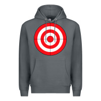 Rock bulls eye target lazy diy halloween costume darts shooting t shirt Premium Hoodie - DesignPulse