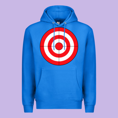 Bulls Eye Target Lazy Diy Halloween Costume Darts Shooting T Shirt Premium Hoodie Designed By Designpulse